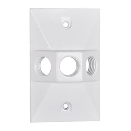 Hubbell ME WHT Rect Lamp Cover RE-3-W